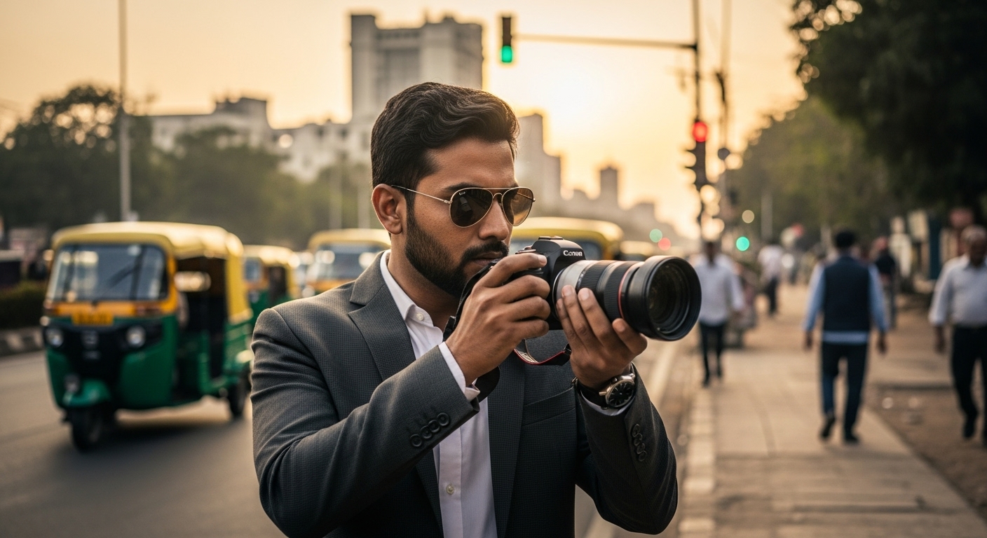 Professional detective team planning an investigation in Jaipur