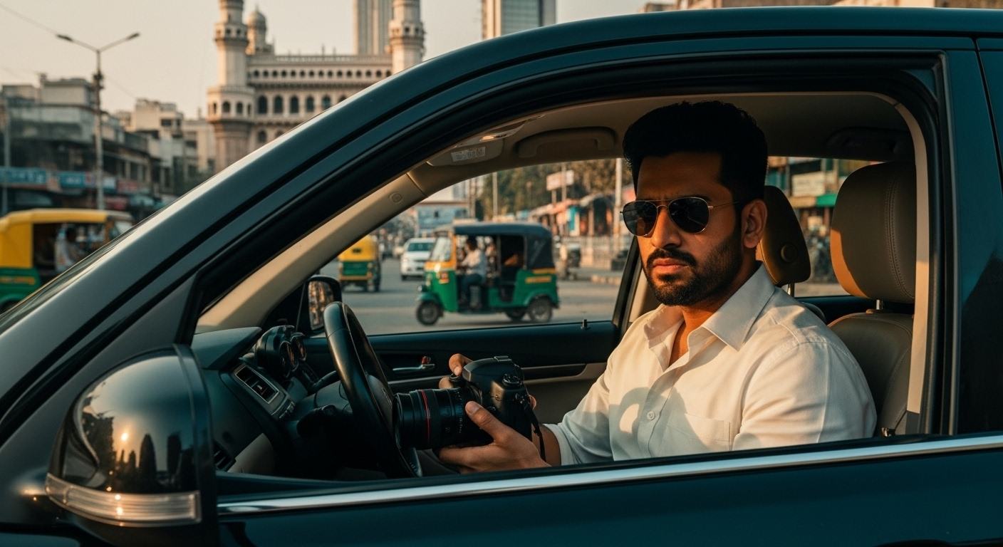 Hi-Tech City Hyderabad skyline used for corporate investigations