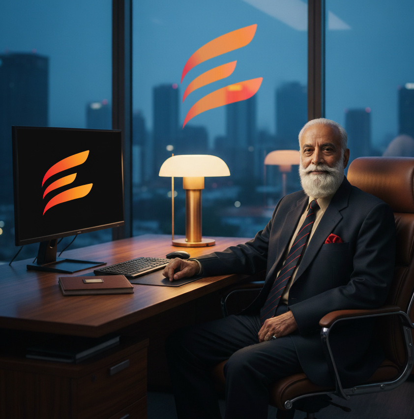 Team member analyzing data